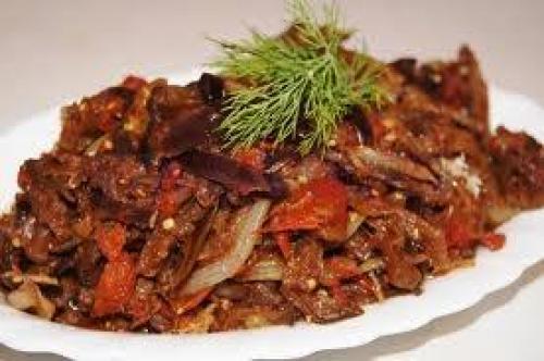 Как сушить баклажаны по-корейски.