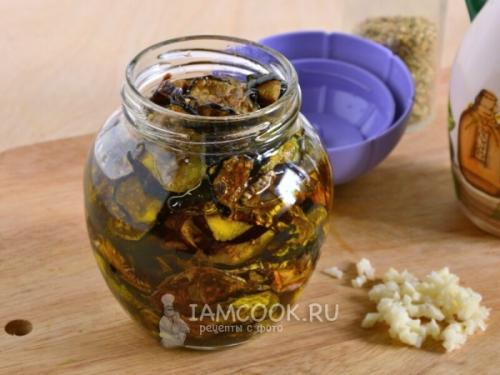 Сушеные и вяленые баклажаны. Вяленые баклажаны в оливковом масле 04