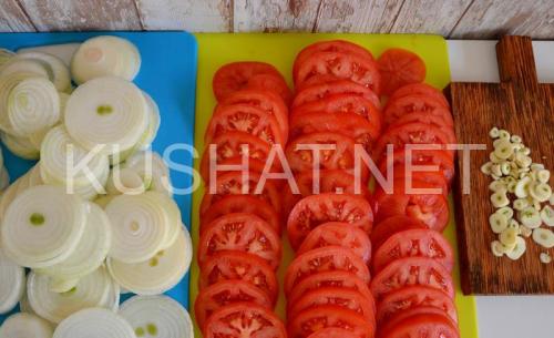 Быстрые маринованные помидоры с луком. Пошаговый рецепт