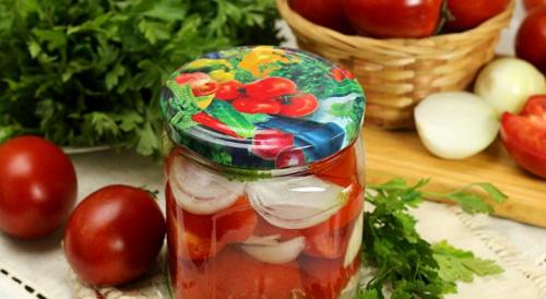 Бурые помидоры дольками на зиму без стерилизации. Помидоры дольками с луком и маслом на зиму: рецепты «пальчики оближешь»