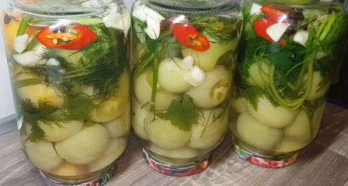 Маринованные зеленые помидоры целиком. Маринованные зелёные помидоры на зиму — 12 очень вкусных рецептов, пальчики оближешь