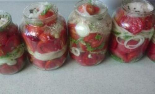 Помидоры консервированные с петрушкой. Томаты с петрушкой 06 Помидоры консервированные с петрушкой. Томаты с петрушкой 06