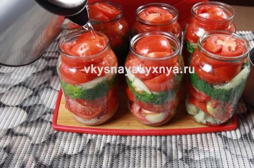 Помидоры дольками с луком и петрушкой на зиму. Помидоры дольками без стерилизации — самый вкусный рецепт