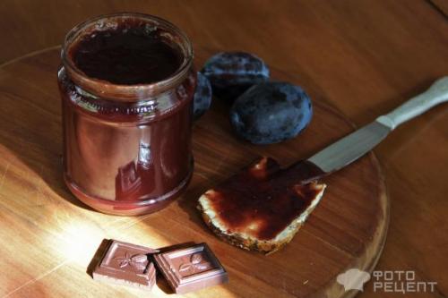 Какие ингредиенты необходимы для приготовления джема из сливы с горьким шоколадом. Рецепт: Сливовый джем - с шоколадом