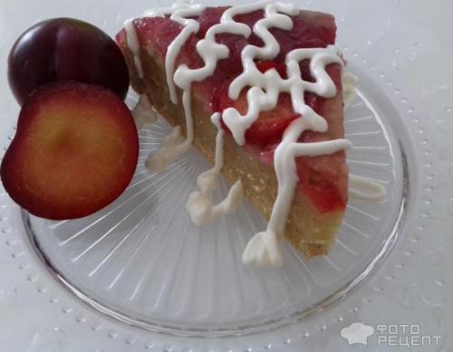 Пирог со сливами на сковороде. Рецепт: Пирог со сливами - перевернутый Пирог в сковороде