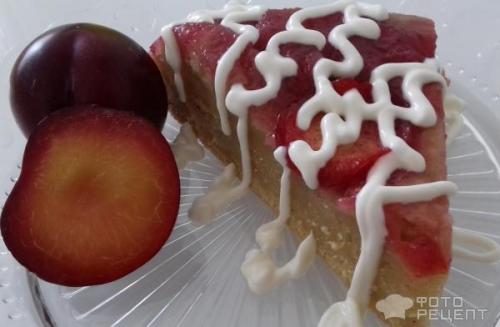 Пирог со сливами на сковороде. Рецепт: Пирог со сливами - перевернутый Пирог в сковороде