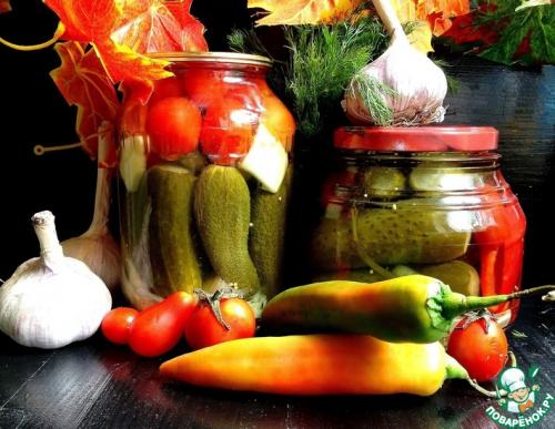 Ассорти с уксусной эссенцией. Самое вкусное ассорти на зиму