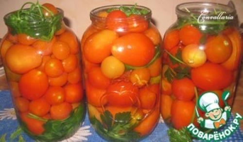 Маринованные томаты в собственном соку