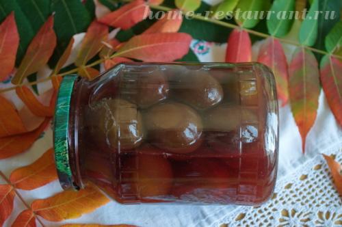 Маринованный чернослив в коньяке. Маринованные сливы на зиму: рецепт с коньяком