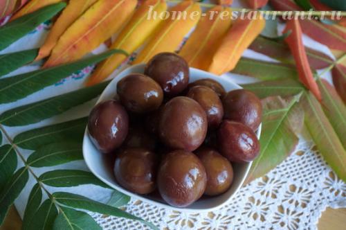 Маринованный чернослив в коньяке. Маринованные сливы на зиму: рецепт с коньяком