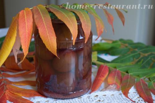 Маринованный чернослив в коньяке. Маринованные сливы на зиму: рецепт с коньяком