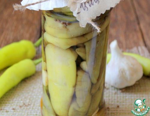 Маринованный острый перец, как на рынке. Соленый острый перец по-армянски Цицак