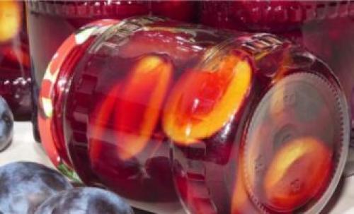 Слива маринованная с чесноком без стерилизации. Сливы с чесноком на зиму — супер рецепт без стерилизации 19 Слива маринованная с чесноком без стерилизации. Сливы с чесноком на зиму — супер рецепт без стерилизации 19