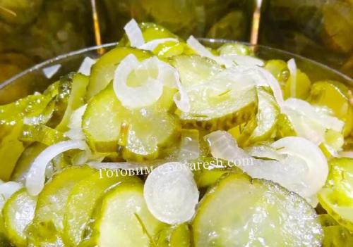 Огурцы без варки на зиму. Салат из огурцов на зиму без стерилизации и варки – рецепт пошагово с фото 19 Огурцы без варки на зиму. Салат из огурцов на зиму без стерилизации и варки – рецепт пошагово с фото 19