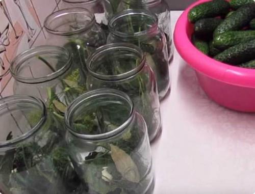 Пропорции соли, сахара и уксуса для огурцов на литровую банку. Ингредиенты: