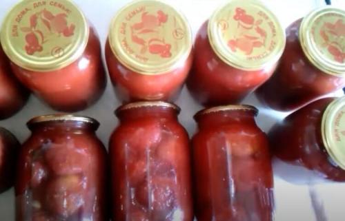 Помидоры в собственном соку. Лучший рецепт помидор в собственном соку на зиму без уксуса 02