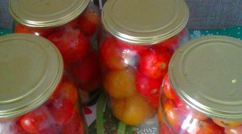 Помидоры в собственном соку без сахара. Пошаговый рецепт: 13