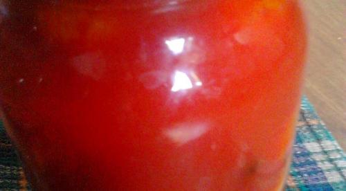 Помидоры в собственном соку без сахара. Пошаговый рецепт: 16