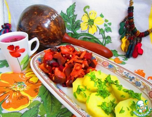 Салат из свеклы и баклажанов. Салат с баклажанами и свеклой