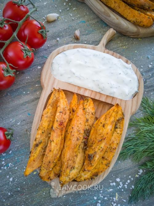 Вкусный и легкий рецепт печёного батата в духовке 06