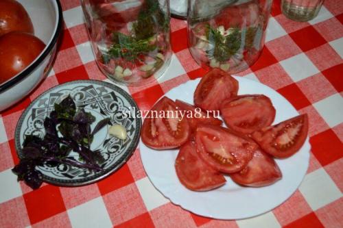 Томаты дольками без уксуса. Консервированные помидоры дольками на зиму без уксуса 16